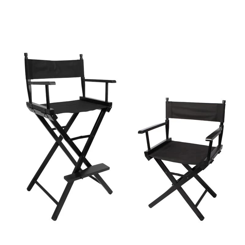 SELENS-Chaise Pliante Portable en Bois Massif, Équipement de Réalisateur, Chaise de Maquillage en To