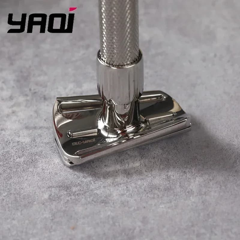 Yaqi – rasoir à barbe Yaqi Torqx, rasoir de sécurité incliné réglable en acier inoxydable, objets de