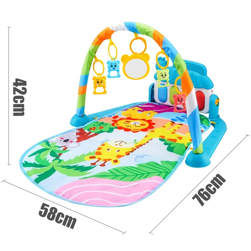 Support de Fitness pour bébé, jeu de musique, jouets d'activité de gymnastique, couverture rampante 
