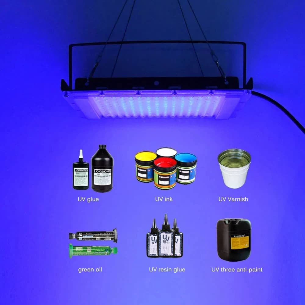 220V 50W 100W 200W 300W 395NM 405nm 365nm LED lampe UV ultraviolette impression pulvérisation peintu