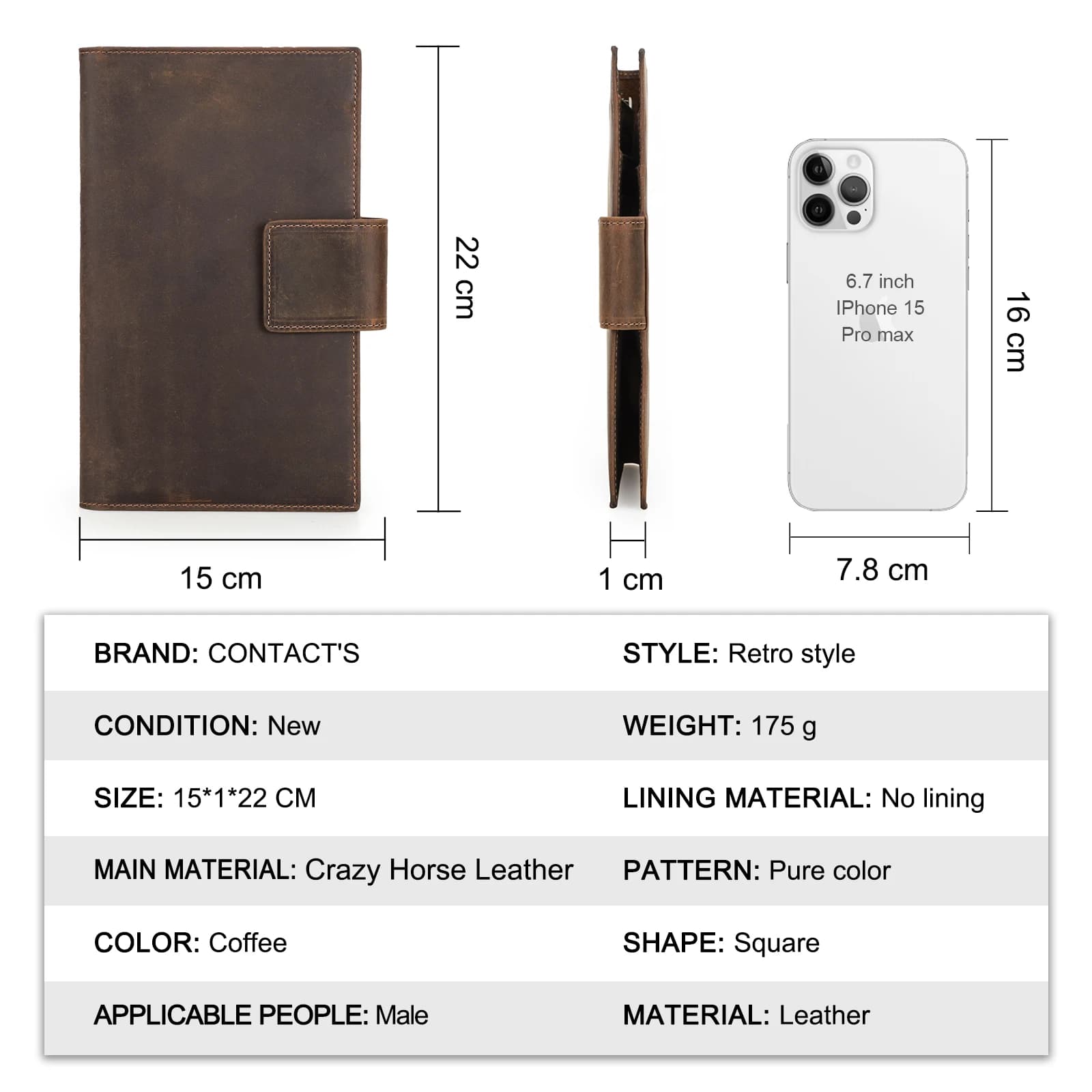Portefeuilles de voyage en cuir véritable CONTACT'S pour la famille, étuis de passeport, pochettes d
