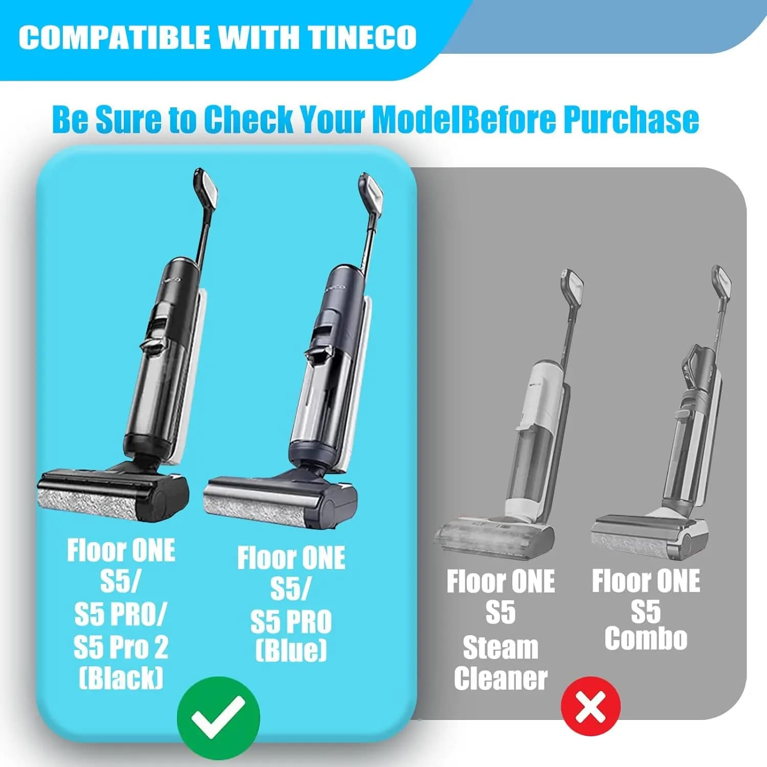 Rouleau de brosse de remplacement pour aspirateur sec et humide sans fil Tineco Floor One S5/ Floor 