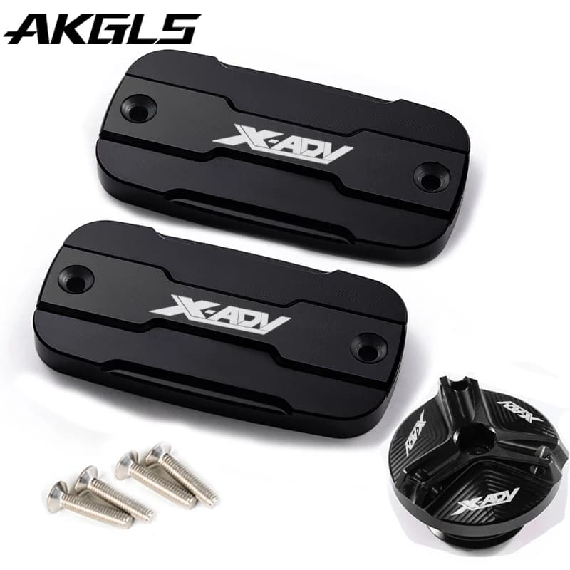 Bouchon de réservoir de liquide de frein avant de moto + bouchon de Port de remplissage, accessoires