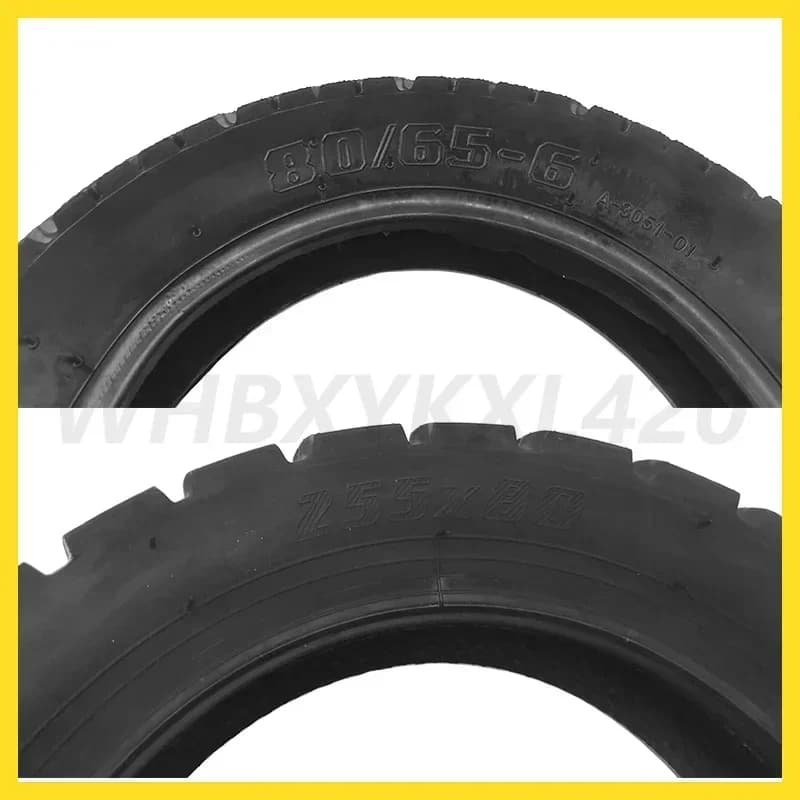 Pneu de 10 pouces 10X3.0 80/65-6 255X80 pour Kaabo Mantis 10 Zero KUGOO Scooter électrique roue avan