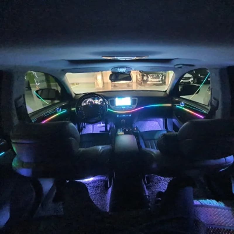 Lumière ambiante LED pour voiture, déconnexion universelle, 64 RVB, document intérieur de voiture, g