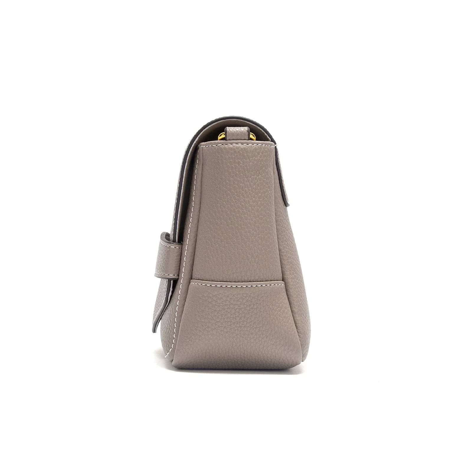 C-H sacs à bandoulière gris Simple haute qualité Texture Flip couverture sacs doux sac carré femme b