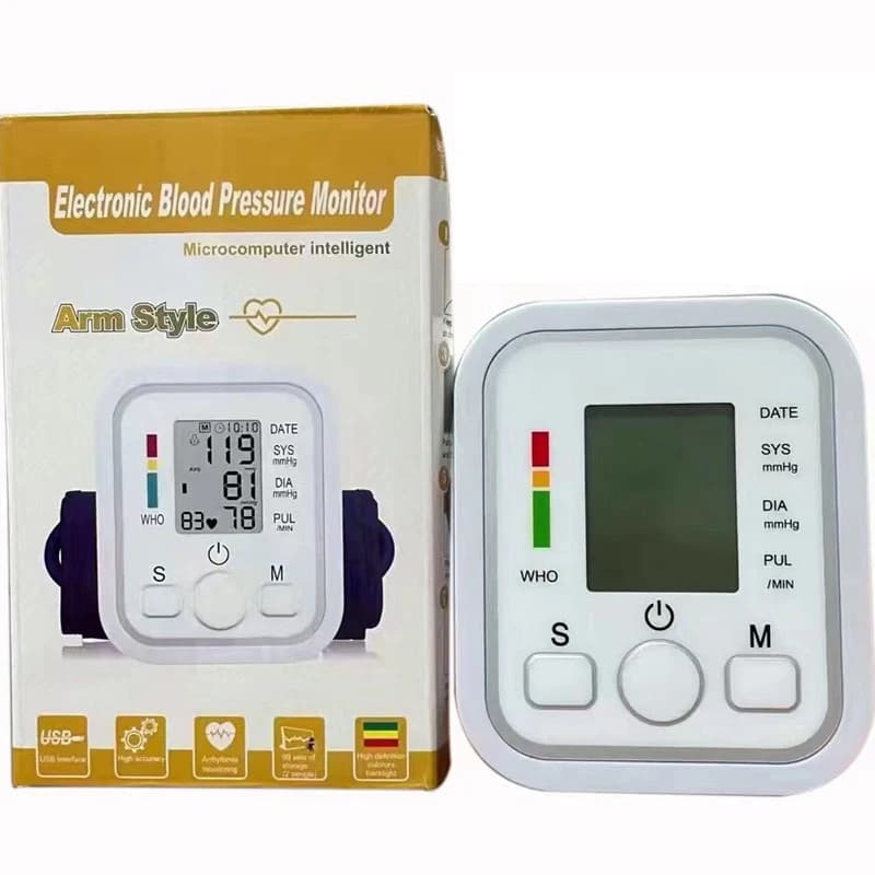 Tensiomètre automatique pour le haut du bras, sphygmomanomètre BP, tonomcirculation pour mesurer la 