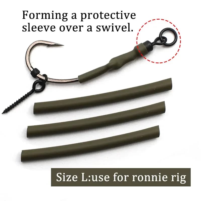 30 pièces accessoires de pêche à la carpe Tube thermorétractable en Silicone mat Tube de plate-forme