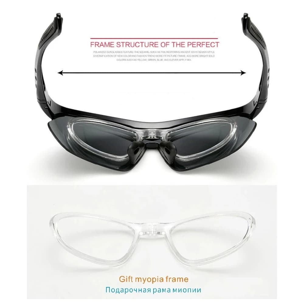 Lunettes de soleil de cyclisme lunettes de sport pour hommes lunettes de vélo de route VTT lunettes 