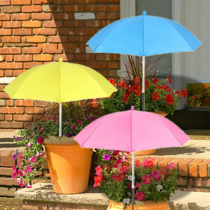 Paquet de 3 parapluies pour plantes améliorées pour plantes d'extérieur, parapluie d'ombrage de jard