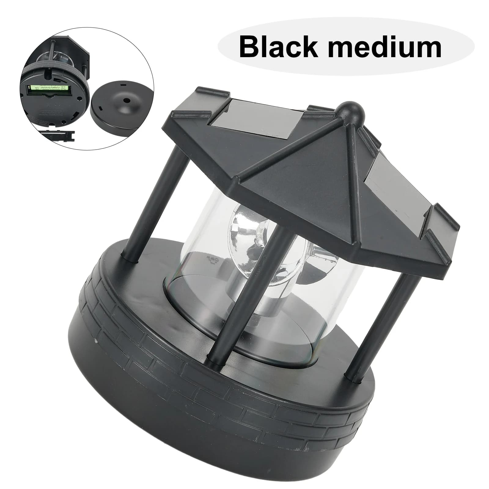 Jardin cour LED phare solaire pelouse lumière extérieure étanche réverbère rotatif rocaille phare lu