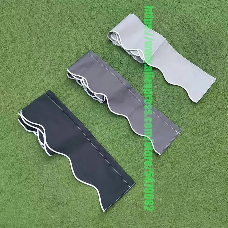 Cantonnière de rechange pour rideau ondulé, tissu personnalisé, bandes noires, gris, blanc, chat 174
