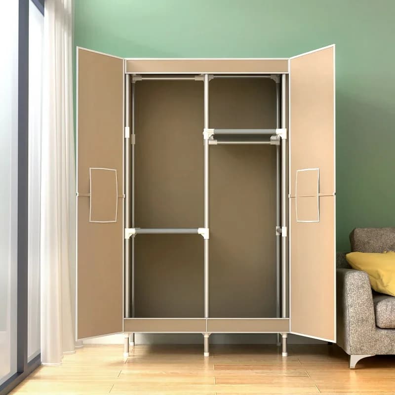 Armoire portative à porte magnétique, armoire en tissu renforcé, assemblage de chambre à coucher, ar