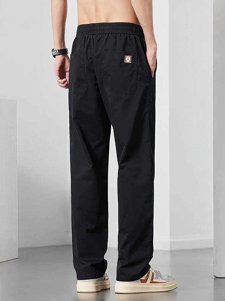 Pantalon Cargo droit décontracté pour hommes, jambe large, marron, Long, Cargo, travail d'affaires,