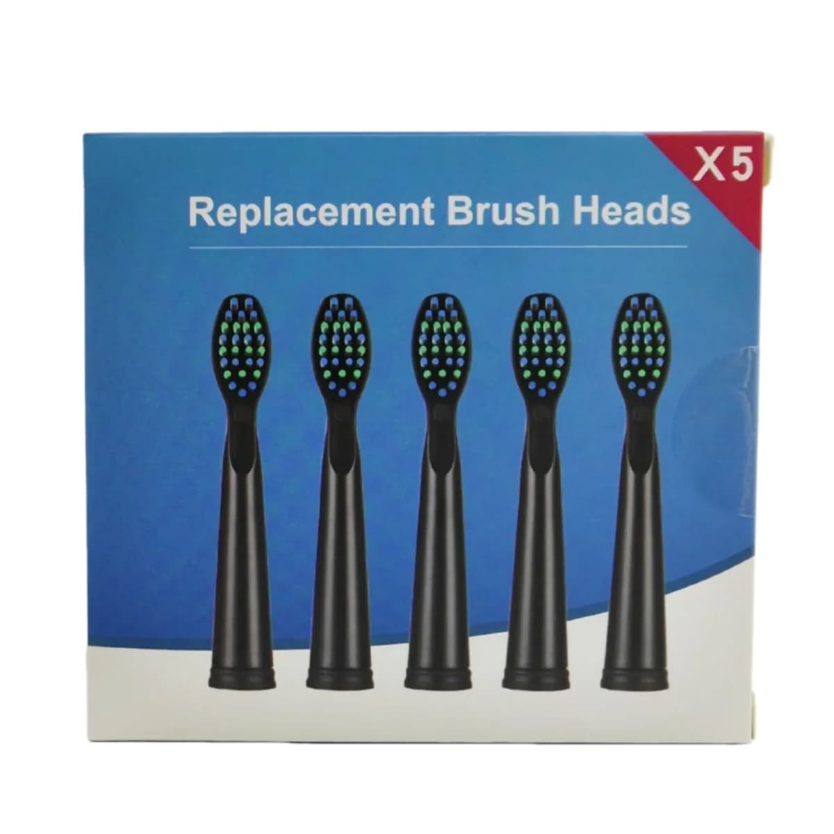 Têtes de brosse de rechange pour Fairywill FW-507/508/515/551/917/959/2011/D1/D3/D7/D8, 5 pièces, br