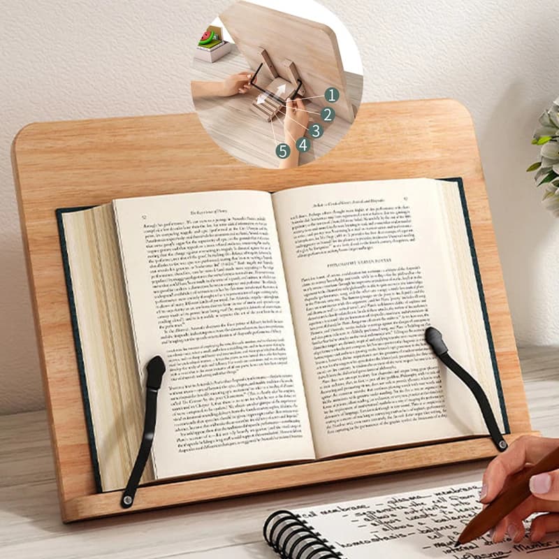 Support de lecture réglable pour tablette, support pliable, pour cuisine, salle d'étude, maison