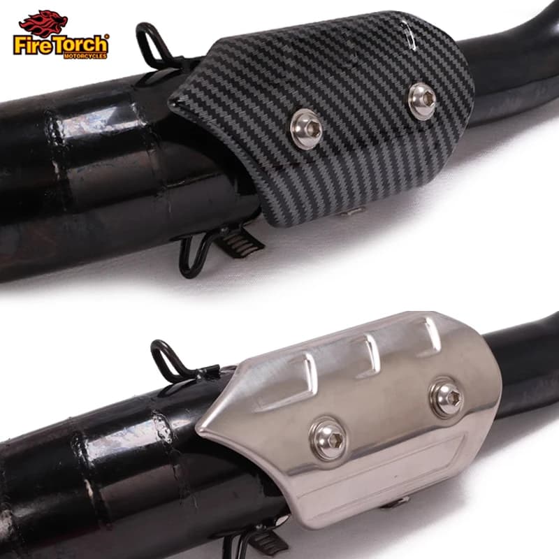 Bouclier thermique universel pour tuyau d'échappement de moto, couverture en Fiber de carbone, isola