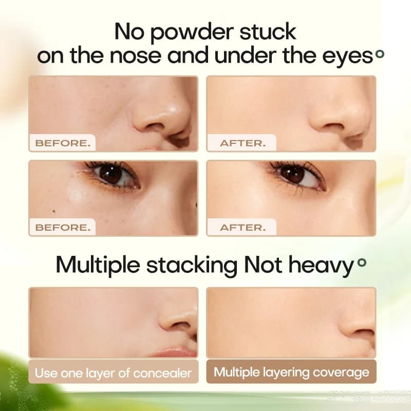 Mistine fond de teint coussin d'air maquillage avec finition rosée naturelle hydrater nourrir crème 