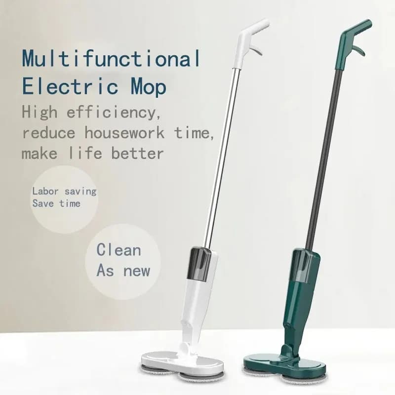 Nettoyeur de vadrouille électrique sans fil automatique 2 en 1, nettoyeur de maison humide et sec, M