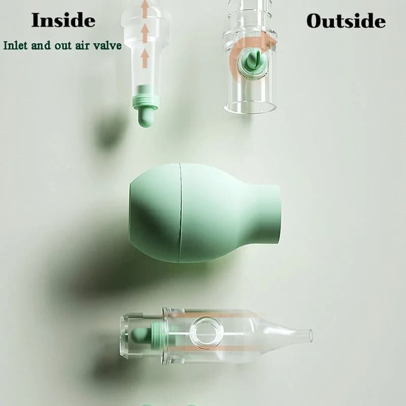 Aspirateur Nasal doux pour bébé, Anti-dos, ventouse nasale pour nouveau-né, nettoyeur de nez en Sili