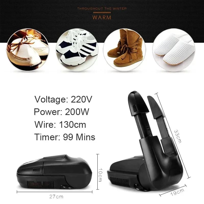 Sèche-chaussures intelligent pour chaussures Boost, gants, chaussettes, chapeaux, élimination des od