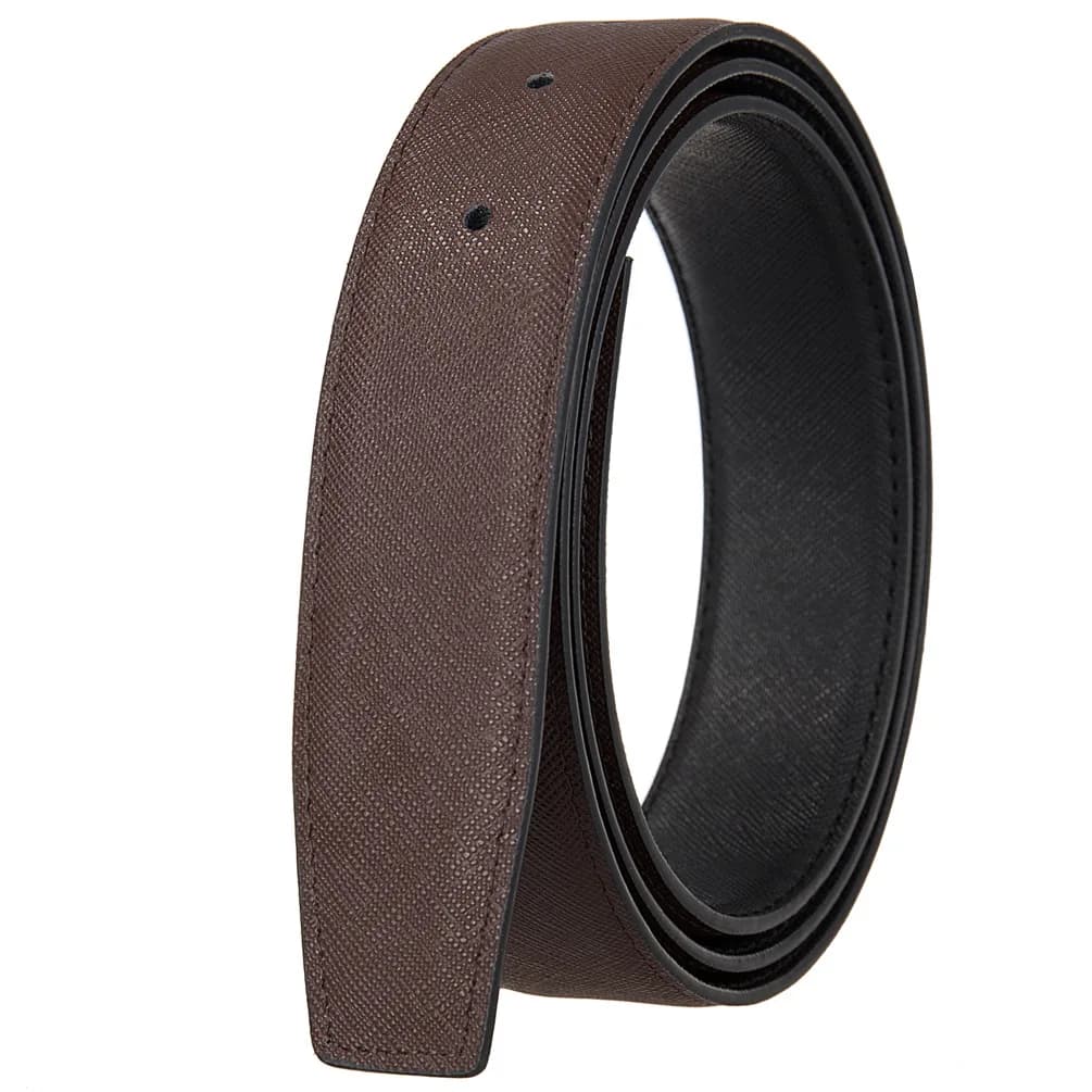 Cuir de vachette 3.4CM de large ceinture en cuir pour hommes ceinture de taille ceinture sans boucle