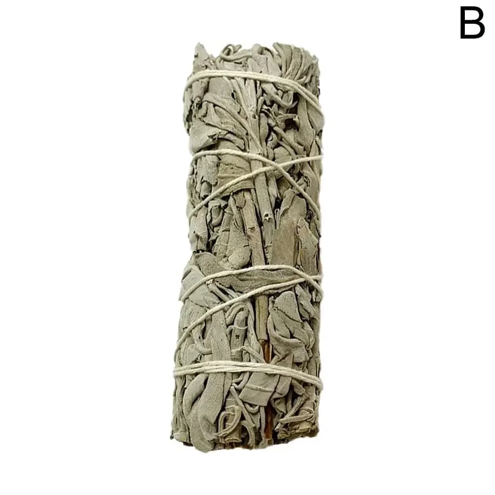Bundle d'encens de sauge blanche naturelle, bâtons de bavure, pur smoky, purification du cuir chevel