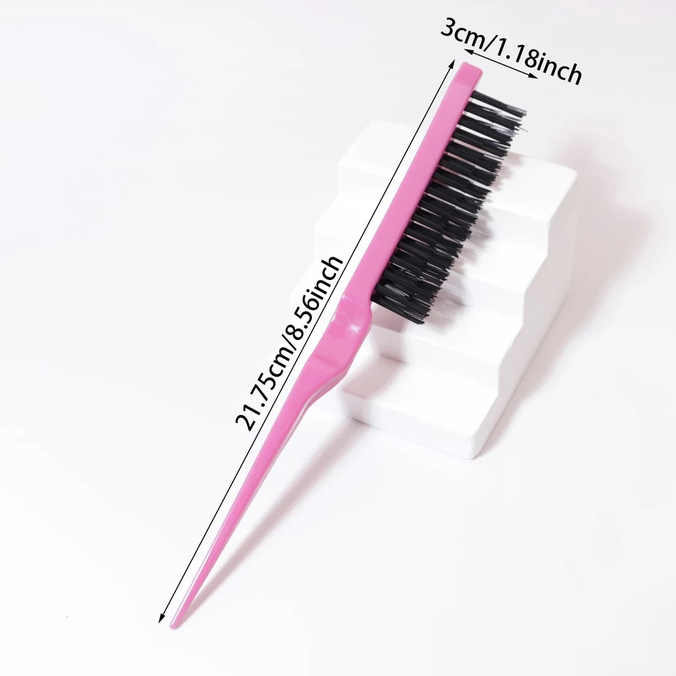 Brosse à queue de Rat 1/7 pièces, pour le peignage du dos, le volumisation des racines et le Massage