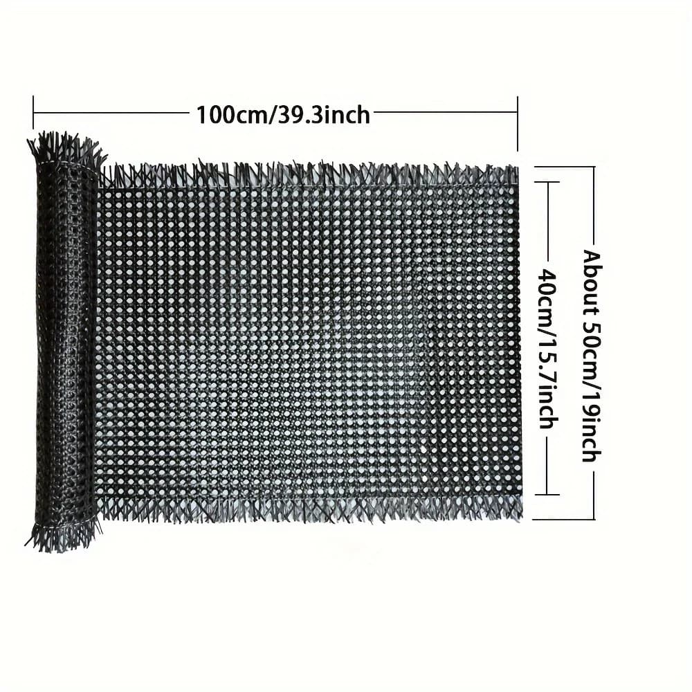 Rouleau de rotin octogonal en plastique, 40-55cm de largeur 30-500cm de longueur, pour meubles, chai