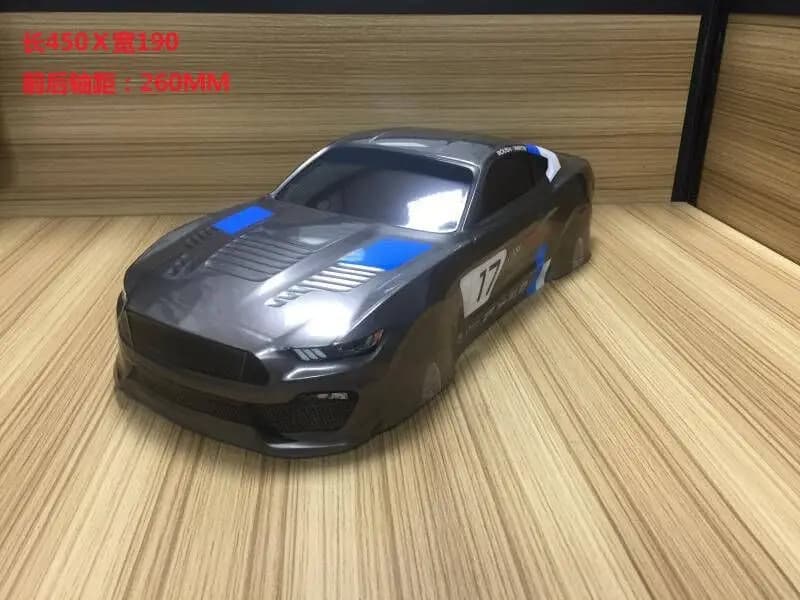 Coque de carrosserie peinte en PVC, 9 styles, accessoires pour voitures de course R/C à échelle 1/10