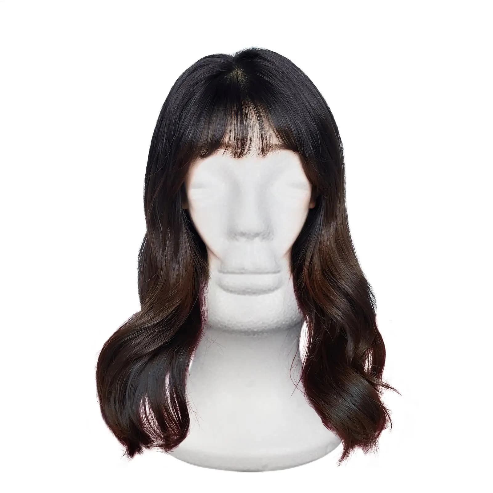 Mannequin féminin en polystyrène, modèle de tête de Mannequin, perruque en mousse, présentoir de per