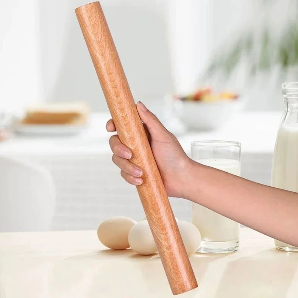 2024 nouveau hêtre bois massif ménage boulette peau Mini rouleaux broche bâton pâte outil de cuisson