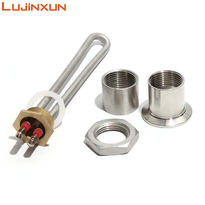 Lujinxun Chauffage DN25/32 mm, élément chauffant électrique 1,0" pour chauffe-chaudière/distributeur