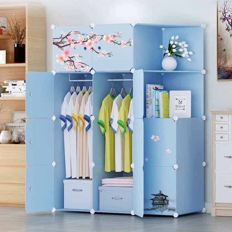 Cloisons de garde-robe simples pour maquillage, Cube pour vêtements de bébé, chambre à coucher, orga