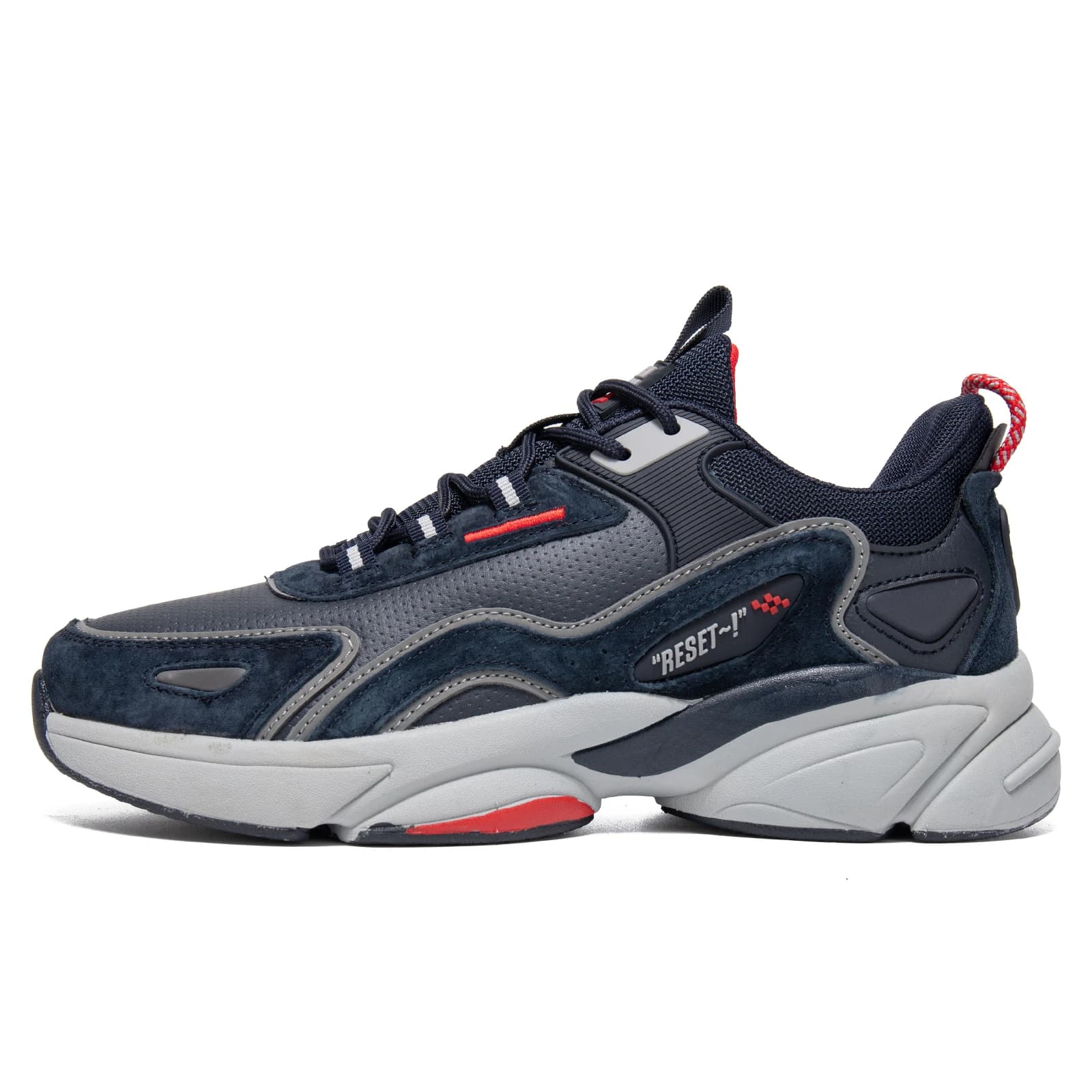 Baasploa chaussures de course légères pour hommes baskets décontractées en cuir de créateur à lacets