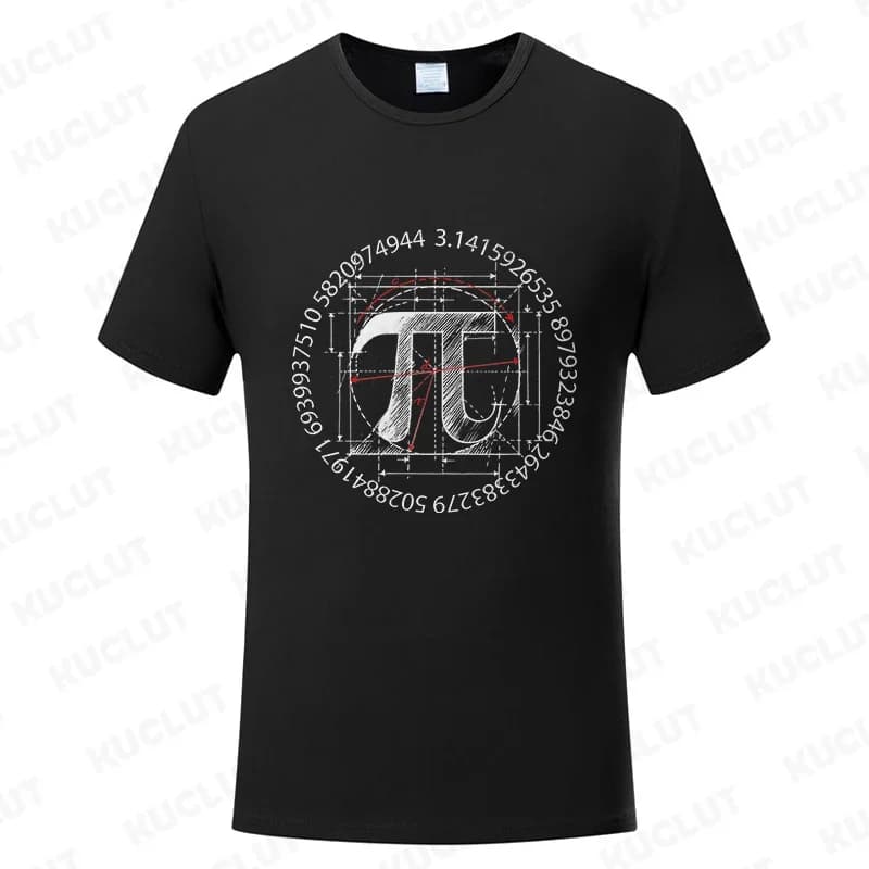 Pi Π Symbole Design T-shirts Vêtements De Mode Science Math T-shirts D'été Décontracté Professeur T-