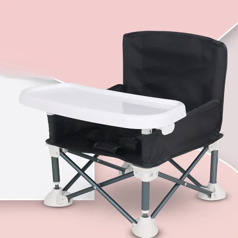 Chaise de salle à manger pour bébé, pliable, portable, ceinture de sécurité, délit, alliage, voyage,