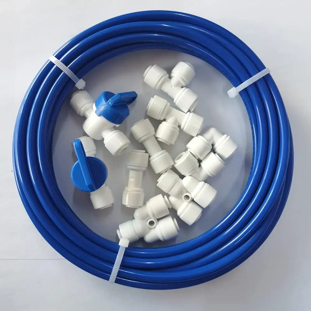 1/4 pouces. Tube d'Eau RO pour Système de Purificateur d'Eau, Longueur 32,8 Pieds (10 Mètres), Conne