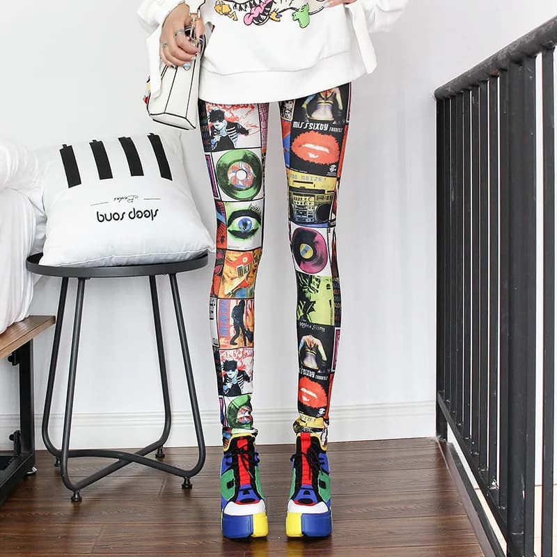 DOIAESKV – Leggings Sexy et décontractés pour femmes, jambières colorées, à la mode, pour printemps 