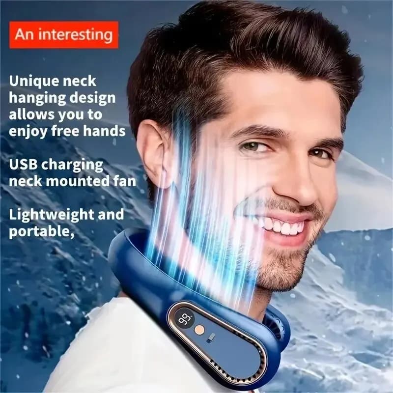 Vaneless-Ventilateur portable sans lame, refroidisseur USB, technologie de super bain, affichage num