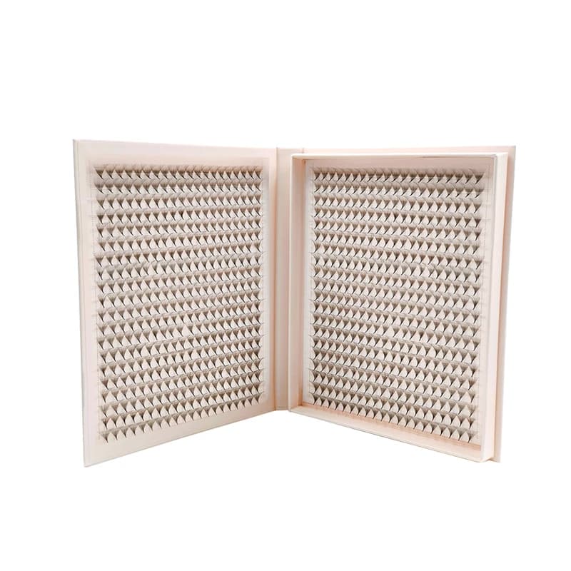 1200 ventilateurs faux cils XXL Mega plateau mat Ultra foncé préfabriqué Volume ventilateur Base poi