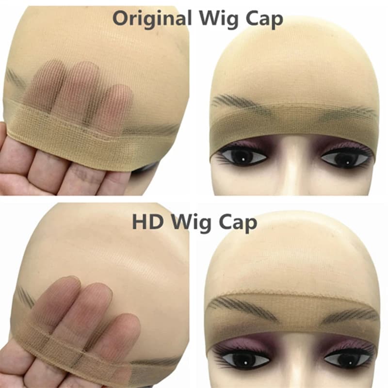 Bonnets de perruque transparents HD Ultra-fins pour femmes, bas Invisible, bonnet chauve, accessoire