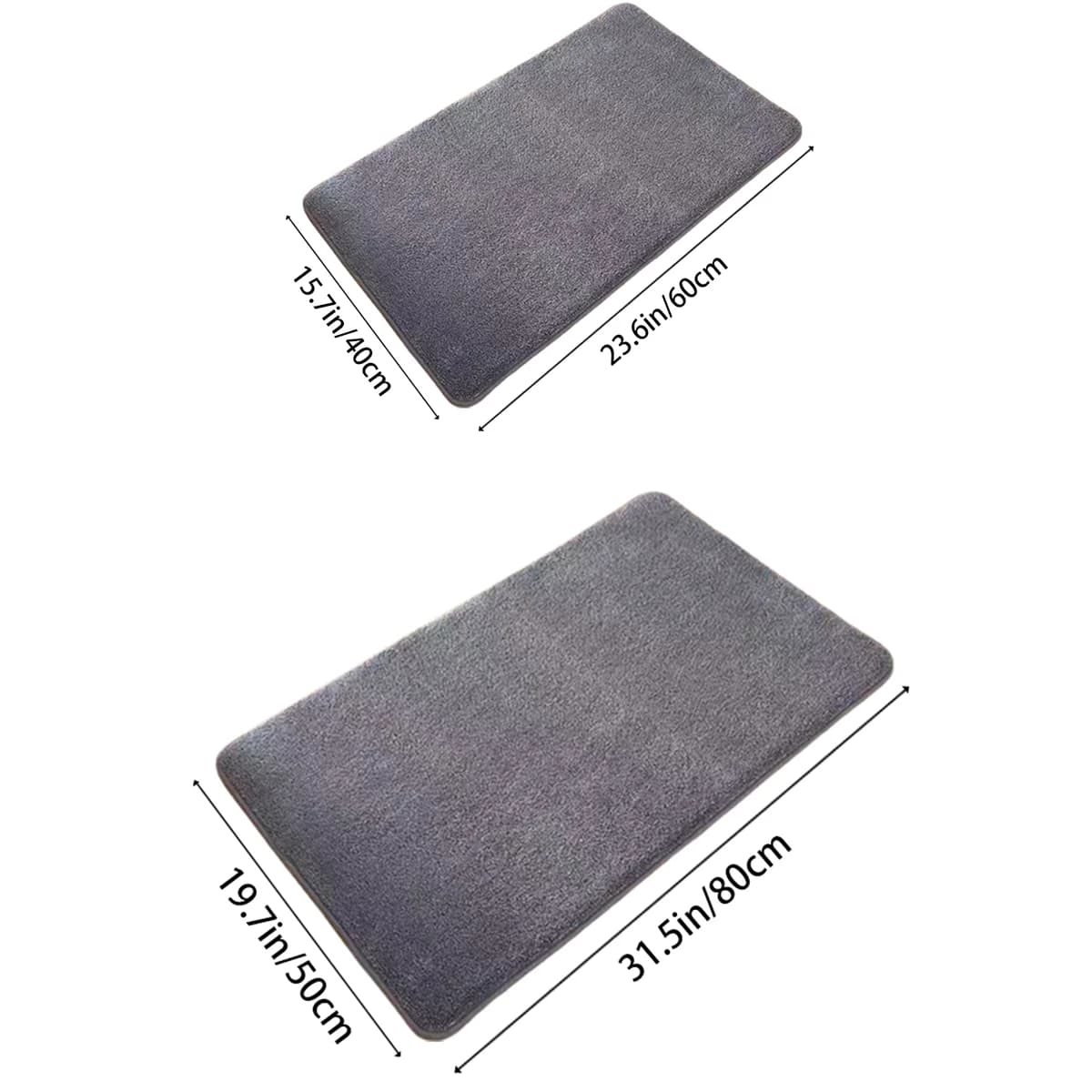 Contre les virus super absorbants pour sol de salle de bain et porte, anti-Campan, velours