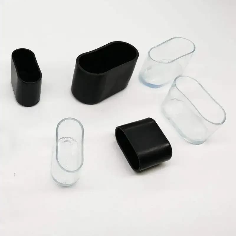 Couvre-pieds ovales pour chaise, sous-meuble de bureau, protection pour pied de table, tabouret, 4 p