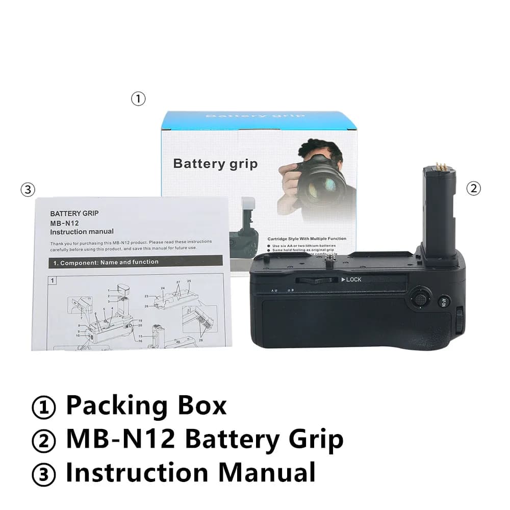 Support de batterie Z8, poignée verticale de remplacement MB-N12 pour appareil photo Nikon Z 8 et 2 