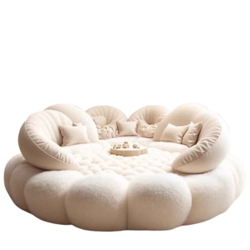 Cadre de lit souple esthétique rond, chambre principale européenne, hôtel, créer un lit King Size, m