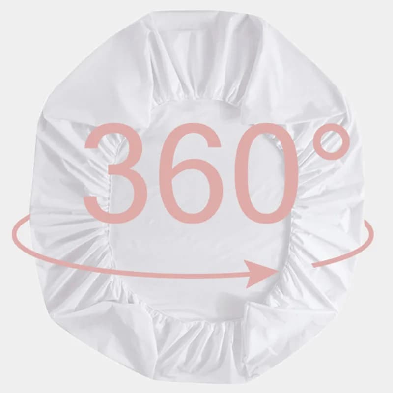 Drap-housse imperméable avec bande élastique, protège-matelas, housse anti-brûlure, simple, double, 