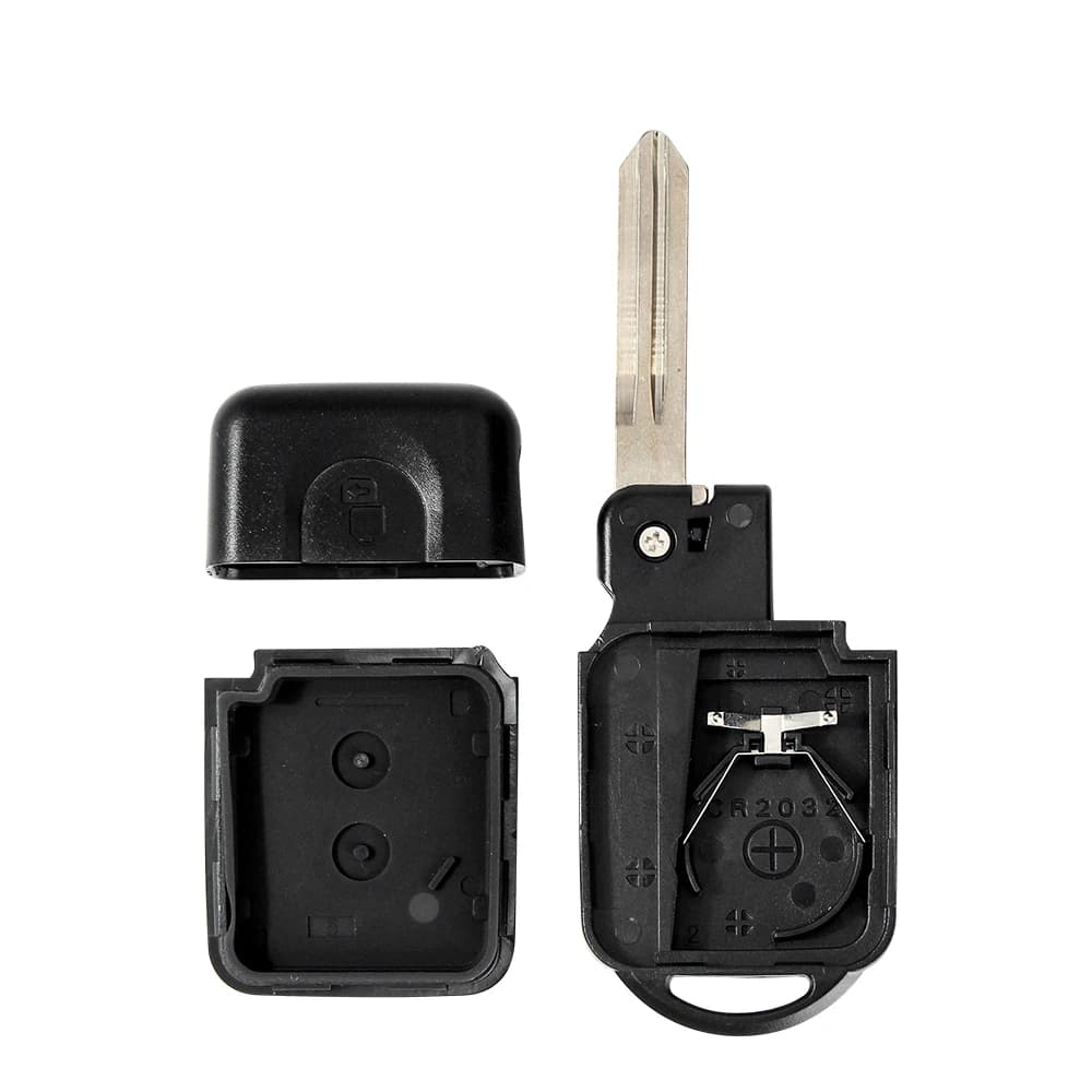 KEYYOU – coque de clé télécommande à 2 boutons, pour Nissan Micra x-trail Qashqai Juke Duke Pathfind