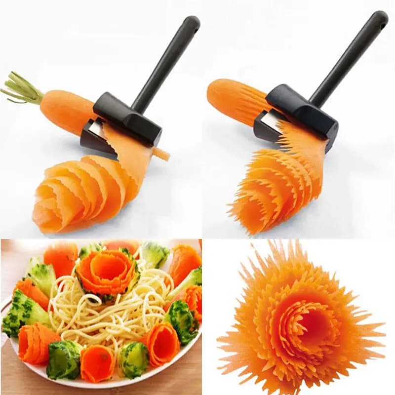 Coupe-légumes et fruits, entonnoir en spirale pour la maison, broyeur de fleurs, éplucheur d'artefac