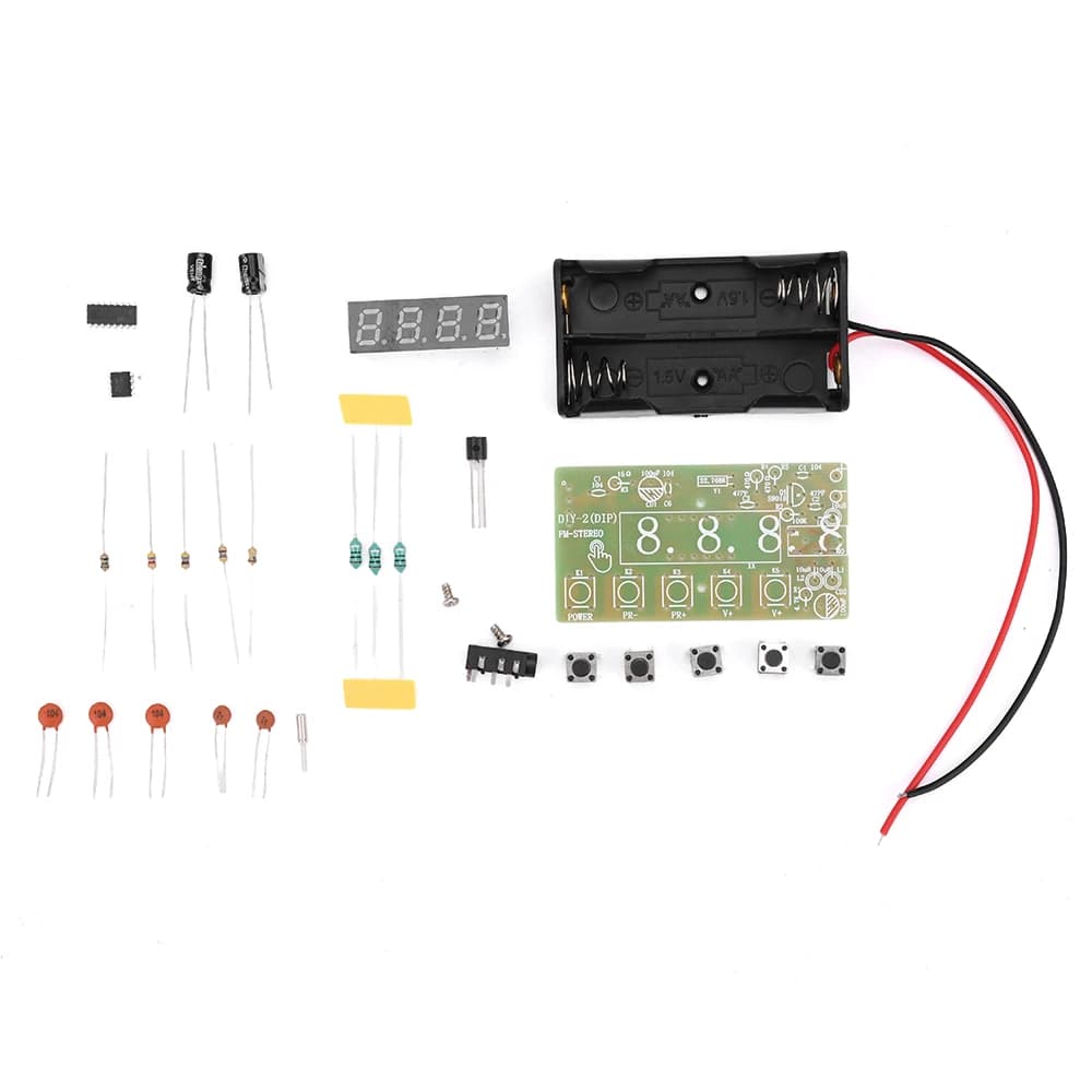 Kit radio numérique stéréo 2 bandes AM/FM 87-108 MHz à ondes moyennes avec réglage numérique et casq